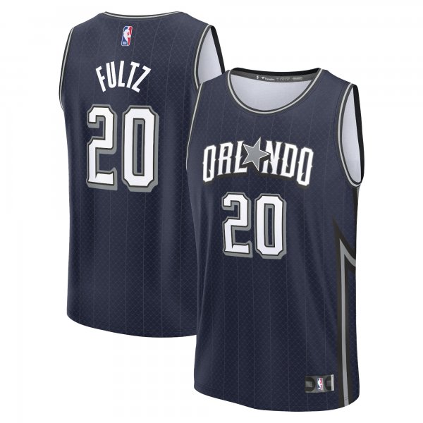 Men's Orlando Magic Markelle Fultz Fanatics Navy Fast Break Jersey - City Edition