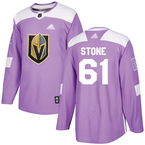 Vegas Golden Knights #61 Mark Stone Purple Fights Cancer Stitched NHL Jersey