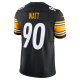 Men's Pittsburgh Steelers T.J. Watt Nike Black Vapor F.U.S.E. Limited Jersey