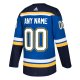 Men's St. Louis Blues adidas Blue Custom Jersey