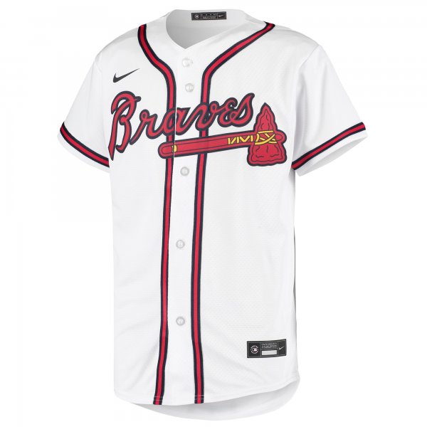 Youth Atlanta Braves Nike White Home Replica Team Jersey