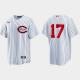 Men's Cincinnati Reds #17 Kyle Farmer 2022 Field of Dreams Cool Base Jersey - White