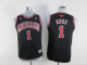 Chicago Bulls #1 Derrick Rose Black AndRed No. Stitched Youth NBA Jersey