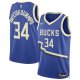 Giannis Antetokounmpo #34 Milwaukee Bucks Nike Unisex 2024/25 Swingman City EditionRoyal Player Jersey