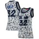 Women's Orlando Magic Shaquille O'Neal Mitchell & Ness White 1994 Doodle Swingman Jersey