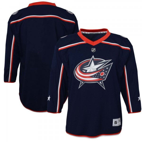 Youth Columbus Blue Jackets  Navy Home Replica Jersey