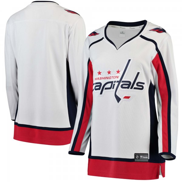 Women's Washington Capitals Fanatics White Away Breakaway Jersey