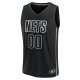 Men's Brooklyn Nets Fanatics Black Custom Fast Break Jersey - Statement Edition