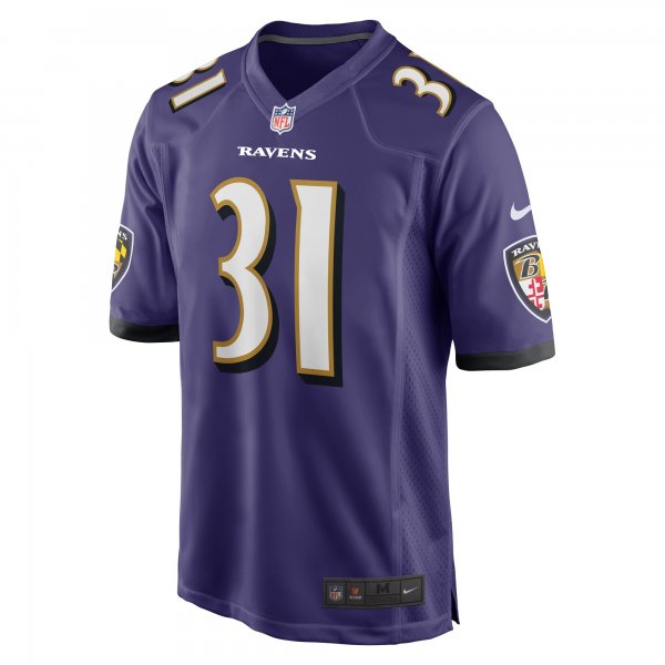 Men's Baltimore Ravens Dalvin Cook Nike  Purple  Game Jersey