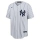 Men's New York Yankees Derek Jeter Nike White/Navy Home Replica Player Name Jersey