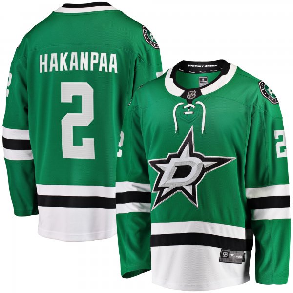 Men's Dallas Stars Jani Hakanpaa Fanatics Kelly Green Home Breakaway Player Jersey