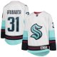 Youth Seattle Kraken Philipp Grubauer White Away Premier Player Jersey