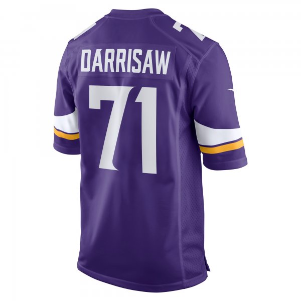 Men's Minnesota Vikings Christian Darrisaw Nike Purple Game Jersey