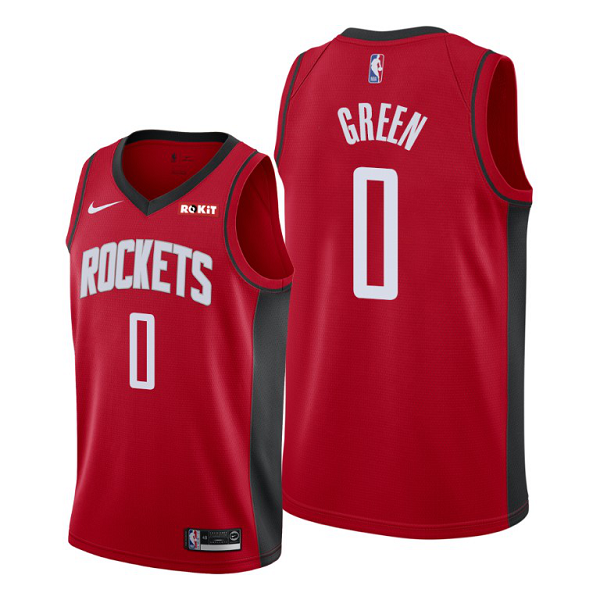 Men's Houston Rockets #0 Jalen Green Red 2021 NBA Draft Jersey