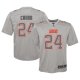 Youth Cleveland Browns Nick Chubb Nike Gray Atmosphere Game Jersey