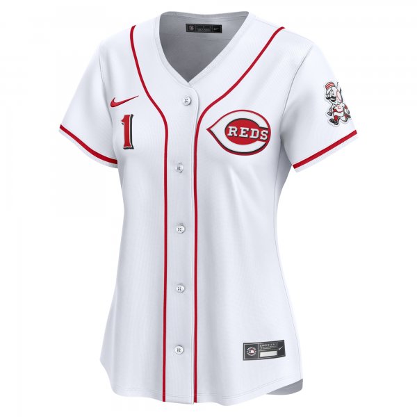 Women's Cincinnati Reds Nike White #1 Mom Home Limited Jersey