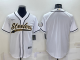 Men's Pittsburgh Steelers Blank White Stitched Baseball Cool Base Jersey