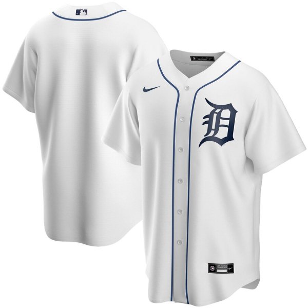 Men's Nike Detroit Tigers Blank White Home 2020 MLB Jersey