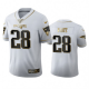 New England Patriots #28 James White Men's Nike White Golden Edition Vapor Limited NFL 100 Jersey