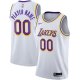 Men's Los Angeles Lakers Nike White 2020/21 Swingman Custom Jersey - Association Edition