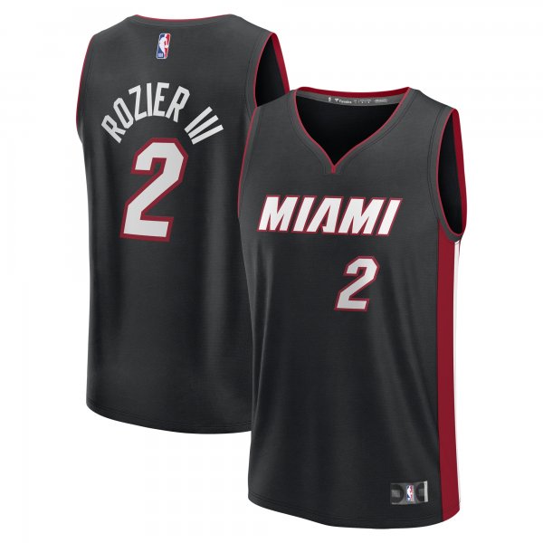 Men's Miami Heat Terry Rozier Fanatics Black Fast Break Player Jersey - Icon Edition