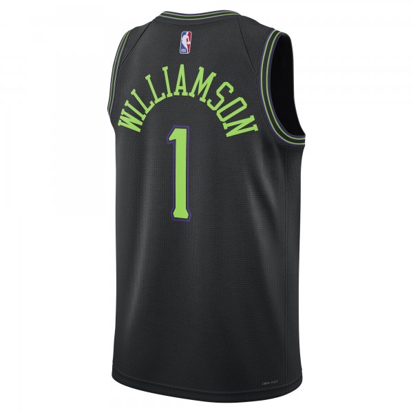 Unisex New Orleans Pelicans Zion Williamson Nike Black 2023/24 Swingman Jersey - City Edition