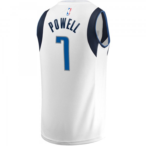 Men's Dallas Mavericks Dwight Powell Fanatics White Fast Break Player Jersey - Association Edition