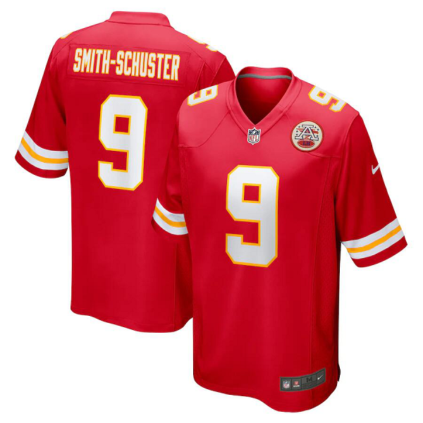 Youth Kansas City Chiefs #9 JuJu Smith-Schuster Nike Red Game Jersey