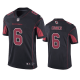 Men's Arizona Cardinals #6 James Conner Color Rush Limited Black Jersey