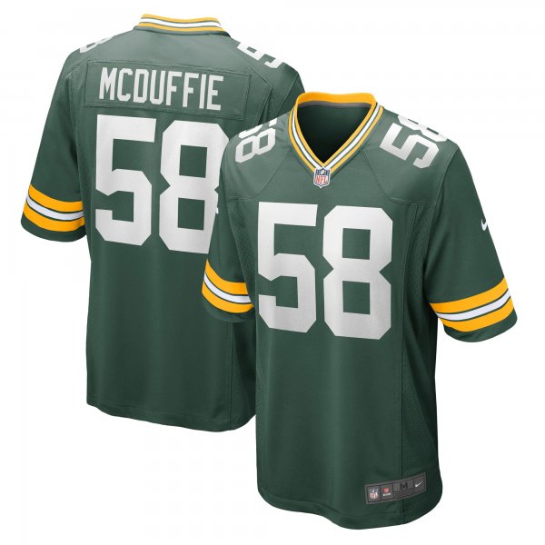 Men's Green Bay Packers Isaiah McDuffie Nike Green Game Jersey