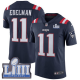 Nike New England Patriots #11 Julian Edelman Navy Blue Super Bowl LIII Bound Men's Stitched NFL Limited Rush Jersey