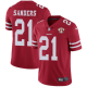 Men's Nike San Francisco 49ers #21 Deion Sanders Red Team Stitched 75th Anniversary Patch NFL Vapor Untouchable Limited Jersey