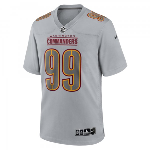 Men's Washington Commanders Chase Young Nike Gray Atmosphere Fashion Game Jersey