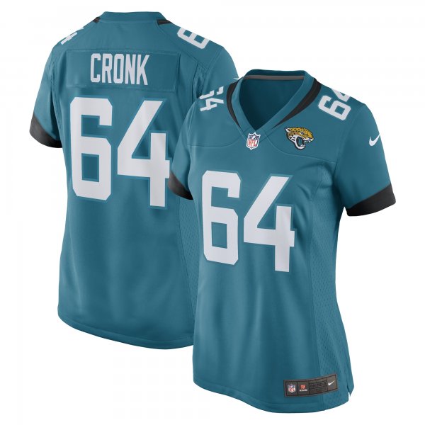 Women's Jacksonville Jaguars Coy Cronk Nike Teal Game Player Jersey