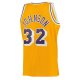 Men's Los Angeles Lakers Magic Johnson Mitchell & Ness Gold 1984/85 Hardwood Classics Swingman Jersey