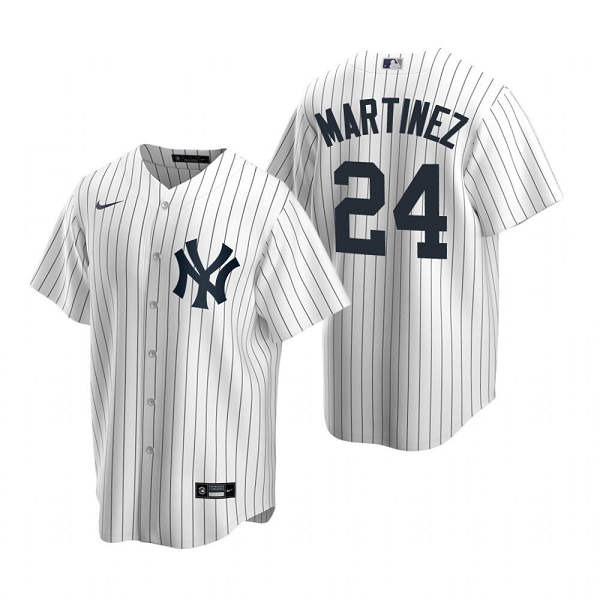 Youth New York Yankees #24 Tino Martinez Nike White MLB Jersey