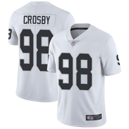 Las Vegas Raiders #98 Maxx Crosby White Youth Stitched NFL Vapor Untouchable Limited Jersey