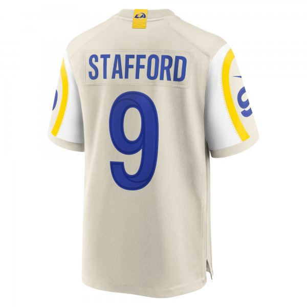 Men's Los Angeles Rams Matthew Stafford Nike Bone Game Jersey