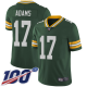 Green Bay Packers #17 Davante Adams Green Team Color Youth Stitched NFL 100th Season Vapor Limited Jersey