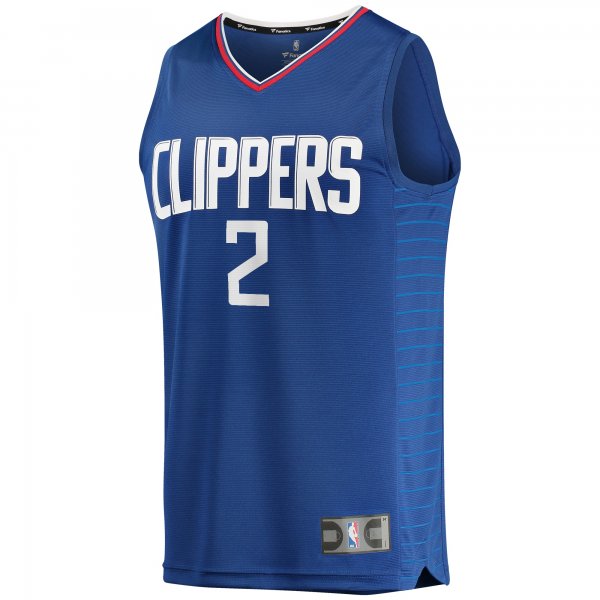 Youth LA Clippers Kawhi Leonard Fanatics Blue 2019/20 Fast Break Replica Jersey - Icon Edition