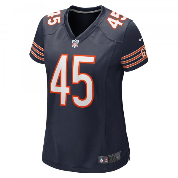 Women's Chicago Bears Amen Ogbongbemiga Nike  Navy  Game Jersey