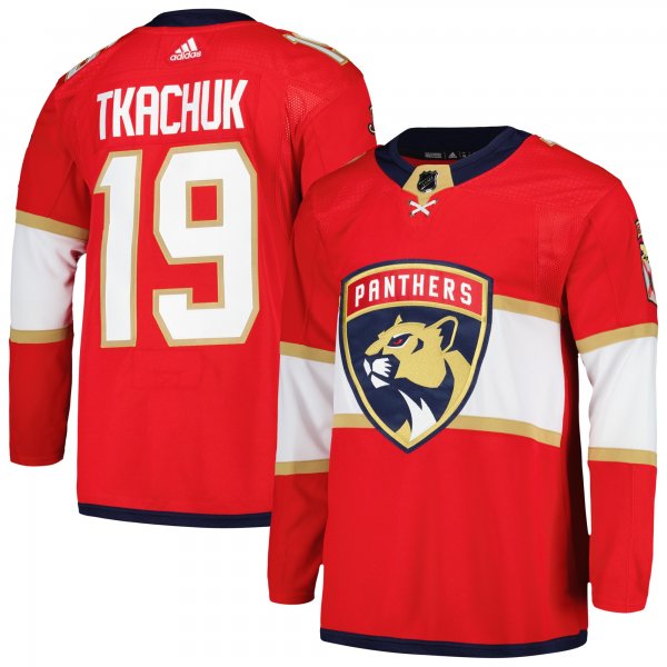 Men's Florida Panthers Matthew Tkachuk adidas Red Home Primegreen Player Jersey