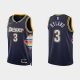 Men's Denver Nuggets #3 Nah'Shon Hyland 2021-22 75th Anniversary City Navy NBA Jersey