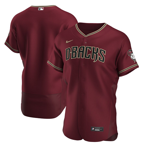 Men's Arizona Diamondbacks Nike Blank Crimson Alternate 2020 Team Jersey