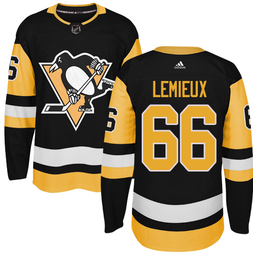 Adidas Pittsburgh Penguins #66 Mario Lemieux Black Alternate Stitched NHL Jersey