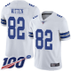 Dallas Cowboys #82 Jason Witten White Men's Stitched NFL 100th Season Vapor Limited Jersey