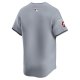 Men's Cleveland Guardians  Nike Gray Road Limited Jersey