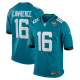 Men's Jacksonville Jaguars #16 Trevor Lawrence Nike Teal 2021 Blue NFL First Round Pick Game Jersey