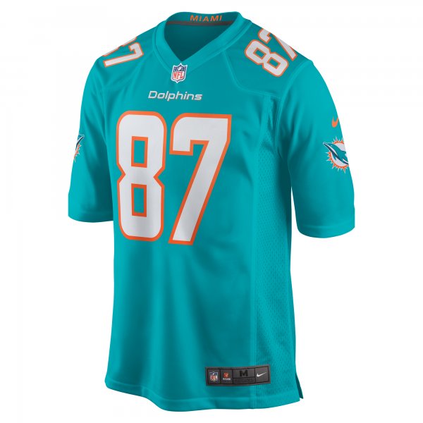 Men's Miami Dolphins DaeSean Hamilton Nike Aqua Home Game Player Jersey