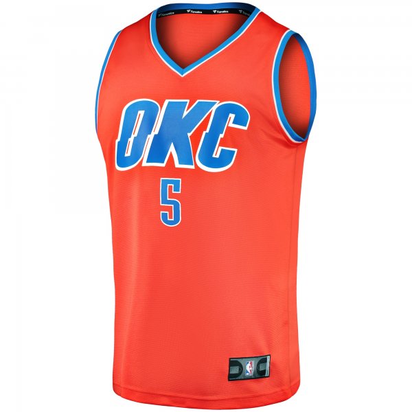 Youth Oklahoma City Thunder Luguentz Dort Fanatics Orange Fast Break Replica Player Jersey - Statement Edition